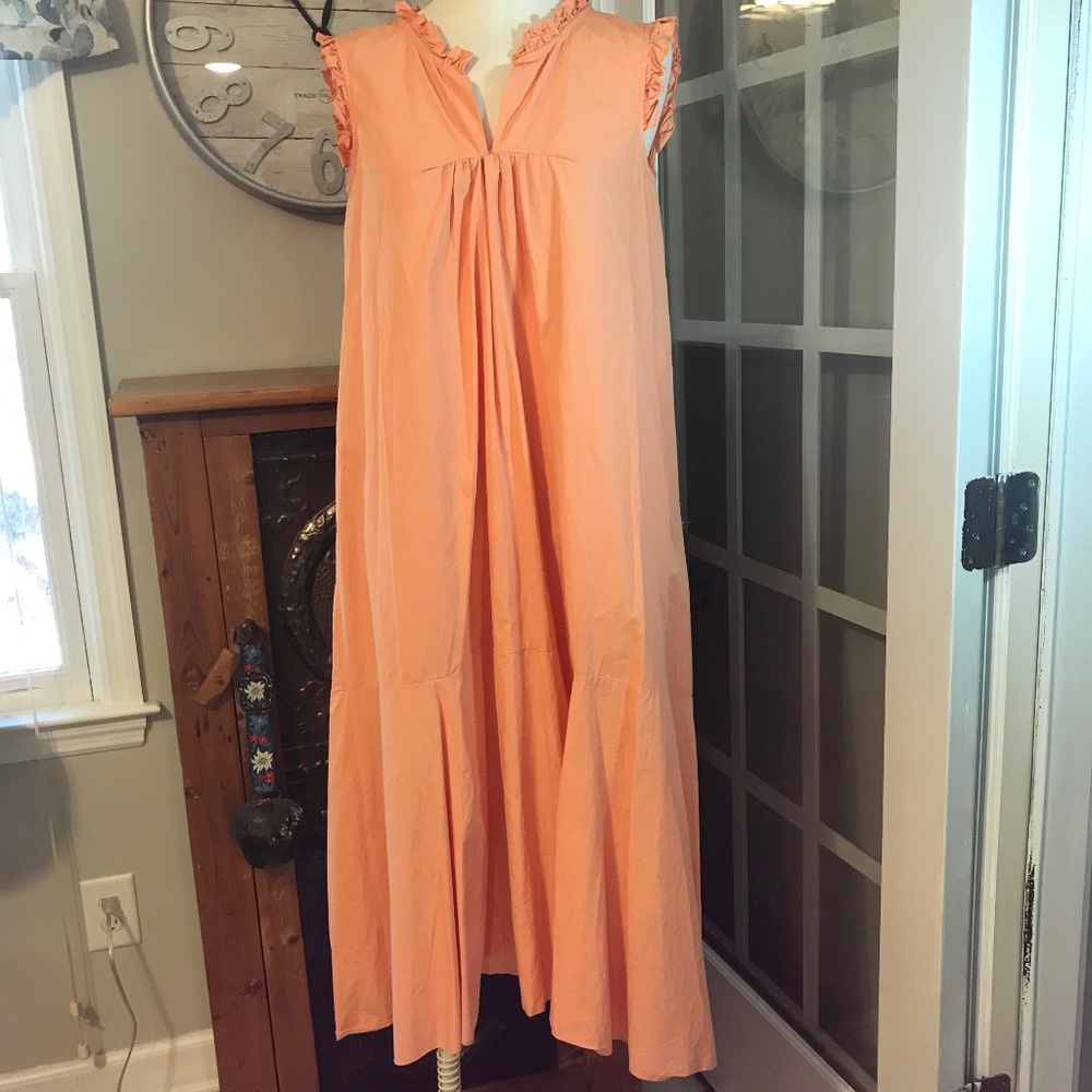 Chepe 100% cotton Italian made pockets maxi dress